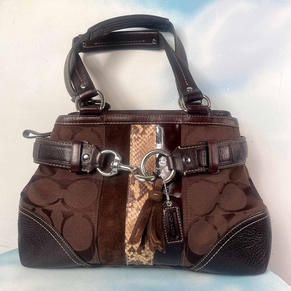 Coach Hamptons signature satchel - Picture 2 of 8